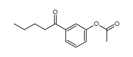 1-(3-acetoxy-phenyl)-pentan-1-one Structure