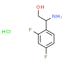 2-amino-2-(2,4-difluorophenyl)ethan-1-ol hydrochloride structure