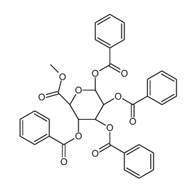D-Glucopyranuronic acid, methyl ester, tetrabenzoate结构式