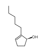 (S)-2-pentyl-2-cyclopentenol Structure