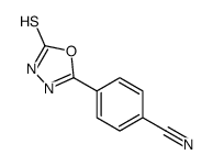 4-(5-mercapto-1,3,4-oxadiazol-2-yl)benzonitrile结构式