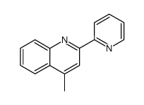 4-methyl-2-(α-pyridyl)quinoline结构式