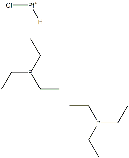 trans-Chlorohydridobis(triethylphosphine)platinum(II)结构式