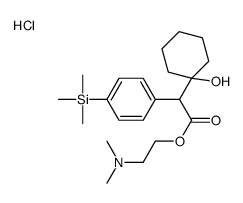 2-(dimethylamino)ethyl 2-(1-hydroxycyclohexyl)-2-(4-trimethylsilylphenyl)acetate,hydrochloride Structure