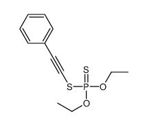 diethoxy-(2-phenylethynylsulfanyl)-sulfanylidene-λ5-phosphane结构式