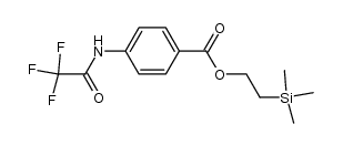 2-(trimethylsilyl)ethyl 4-(2,2,2-trifluoroacetamido)benzoate结构式