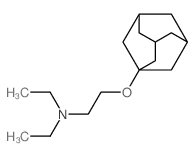 2-(1-adamantyloxy)-N,N-diethyl-ethanamine structure