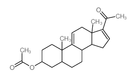 3Β-乙酰氧基孕甾-9(11),16-二烯-20-酮结构式