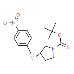(S)-tert-Butyl 3-(4-nitrophenoxy)pyrrolidine-1-carboxylate Structure