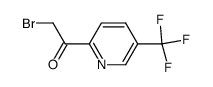2-bromo-1-(5-(trifluoromethyl)pyridin-2-yl)ethan-1-one结构式