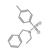 N-benzyl-N-ethyl-4-methylbenzenesulfonamide结构式