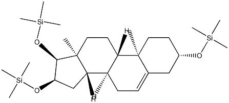 3β,16α,17α-Tris(trimethylsiloxy)androst-5-ene structure