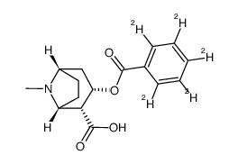 (2H5)benzoylecgonine结构式