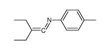 C,C-diethyl-N-p-tolyl-ketenimine结构式