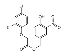 (4-hydroxy-3-nitrophenyl)methyl 2-(2,4-dichlorophenoxy)acetate结构式