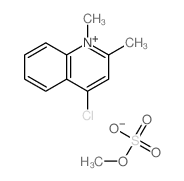 4-chloro-1,2-dimethyl-quinoline; sulfooxymethane结构式