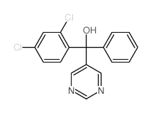 5-Pyrimidinemethanol, a-(2,4-dichlorophenyl)-a-phenyl- Structure