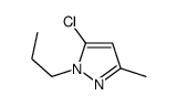 5-chloro-3-methyl-1-propylpyrazole结构式