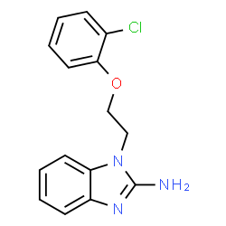 1-[2-(2-CHLORO-PHENOXY)-ETHYL]-1H-BENZOIMIDAZOL-2-YLAMINE structure