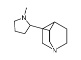 8-(1-methylpyrrolidin-2-yl)-1-azabicyclo[2.2.2]octane结构式