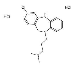 3-(9-chloro-6,11-dihydro-5H-benzo[b][1,4]benzodiazepin-5-ium-5-yl)propyl-dimethylazanium,dichloride Structure