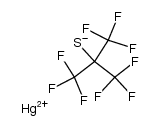 mercury bis(perfluoro-tert-butanethiolate)结构式