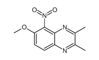 dimethyl-2,3 methoxy-6 nitro-5 quinoxaline Structure