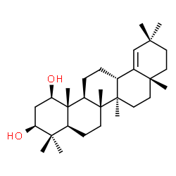 Olean-18-ene-1β,3β-diol结构式