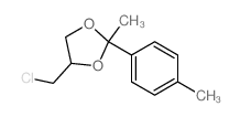 4-(chloromethyl)-2-methyl-2-(4-methylphenyl)-1,3-dioxolane结构式