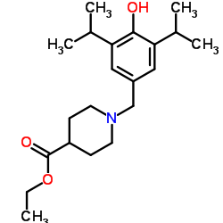 Ethyl 1-(4-hydroxy-3,5-diisopropylbenzyl)-4-piperidinecarboxylate Structure