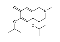 6,10-Diisopropoxy-2-methyl-7-oxo-Δ5,6,8,9-hexahydro-isoquinolin结构式