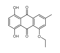 1-ethoxy-5,8-dihydroxy-3-methylanthracene-9,10-dione结构式