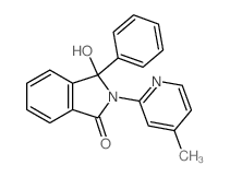 1H-Isoindol-1-one,2,3-dihydro-3-hydroxy-2-(4-methyl-2-pyridinyl)-3-phenyl-结构式