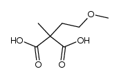 β-Methoxyethyl-methyl-malonsaeure Structure