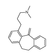 10,11-Dihydro-N,N-dimethyl-5-methylene-5H-dibenzo[a,d]cycloheptene-4-(1-propanamine) Structure