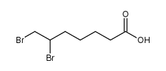 6,7-dibromoheptanoic acid Structure