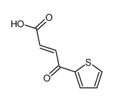 4-oxo-4-thiophen-2-ylbut-2-enoic acid结构式