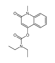 (1-methyl-2-oxoquinolin-4-yl) N,N-diethylcarbamate结构式