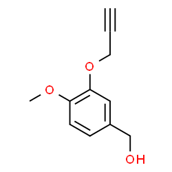 [4-Methoxy-3-(2-propynyloxy)phenyl]methanol结构式