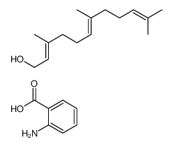 2-aminobenzoic acid,3,7,11-trimethyldodeca-2,6,10-trien-1-ol Structure