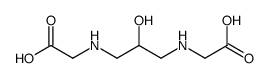 2-[[3-(carboxymethylamino)-2-hydroxypropyl]amino]acetic acid Structure