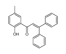 1-(2-hydroxy-5-methylphenyl)-3,3-diphenylprop-2-en-1-one结构式