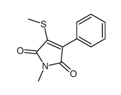 1-methyl-3-(methylthio)-4-phenyl-1H-pyrrole-2,5-dione Structure