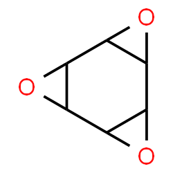 3,6,9-Trioxatetracyclo[6.1.0.02,4.05,7]nonane(9CI) Structure