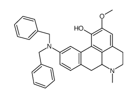 10-dibenzylamino-2-methoxy-6-methyl-5,6,6a,7-tetrahydro-4H-dibenzo[de,g]quinolin-1-ol结构式