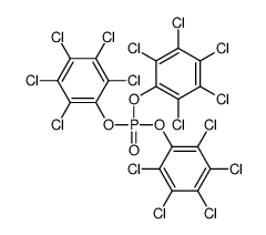 Phosphoric acid tris(pentachlorophenyl) ester Structure