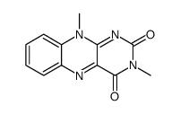 Benzo(g)pteridine-2,4(3H,10H)-dione, 3,10-dimethyl- Structure