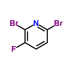 2,6-Dibromo-3-fluoropyridine structure