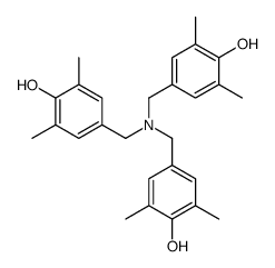 4-[[bis[(4-hydroxy-3,5-dimethylphenyl)methyl]amino]methyl]-2,6-dimethylphenol结构式
