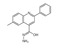 6-methyl-2-phenylquinoline-4-carbohydrazide结构式
